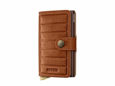 Secrid | Porte-cartes | Premium | Miniwallet | Emboss Lines  | MEl-Cognac+