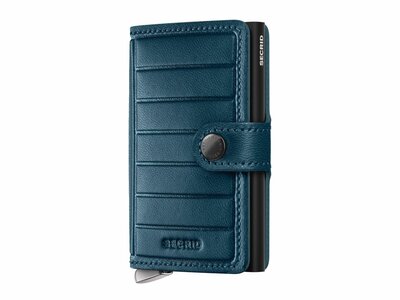 Secrid | Porte-Cartes | Premium | Miniwallet | Emboss Lines | MEl-Teal+