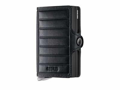 Secrid | Porte-Cartes | Premium | Twinwallet | Emboss Lines | TEl-Black+