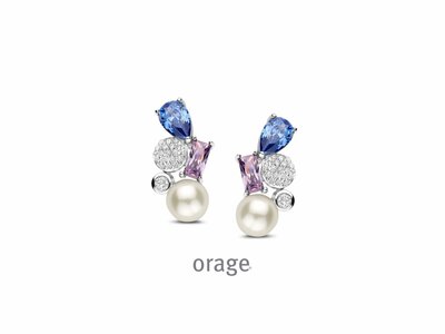 Orage | Boucles d'Oreilles | Argent | Oxyde de Zirconium | BB034