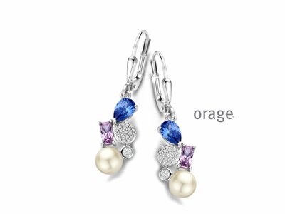 Orage | Boucles d'Oreilles | Argent | Oxyde de Zirconium | BB035