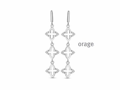 Orage | Boucles d'Oreilles | Argent | Oxyde de Zirconium | BB037