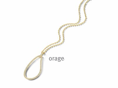 Orage | Collier | Plaqué Or | Oxyde de Zirconium | BB061