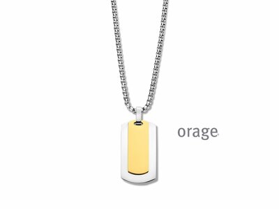 Orage | Collier | Homme | Acier | Bicolore | BB095
