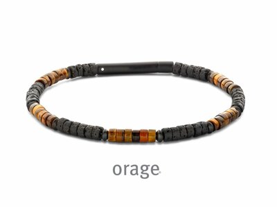 Loumya Steel | Bracelet | Homme | Acier Inoxydable | Pierres Naturelles | BB106