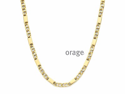 Loumya Steel | Collier | Homme | Acier Inoxydable | Doré | BB112-55