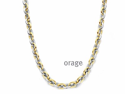 Orage | Collier | Acier Inoxydable | Bicolore | BB124