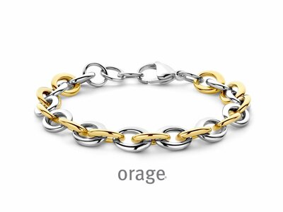 Orage | Bracelet | Acier Inoxydable | Bicolore | BB125