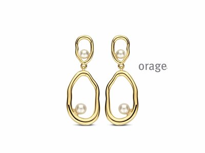 Orage | Boucles d'Oreilles | Plaqué Or | Perles Synthétiques | BB152