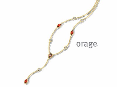 Orage | Collier | Plaqué Or | Oxyde de Zirconium | BB161
