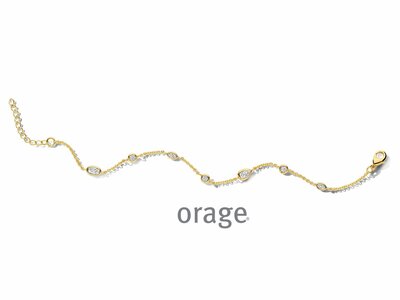 Orage | Bracelet | Plaqué Or | Oxyde de Zirconium | BB163