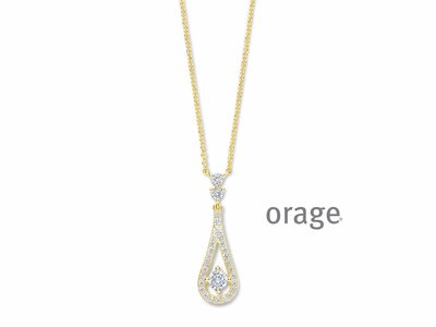 Orage | Collier | Plaqué Or | Oxyde de zirconium | BB164