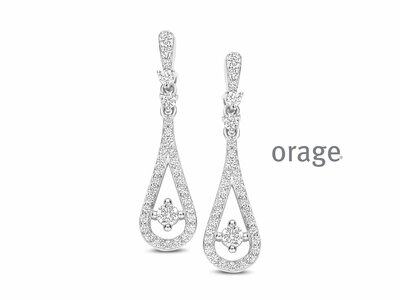 Orage | Boucles d'Oreilles | Argent | Oxyde de Zirconium | BB167