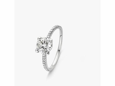 Loumya Gold "Or" | Bague | Or Blanc | Diamant de Synthèse | 0.28ct  0.7ct | 91ZG58/$