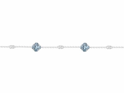 Griffe Rouge | Bracelet | Argent | Oxyde de Zirconium | Bleu Topaze | 80300008