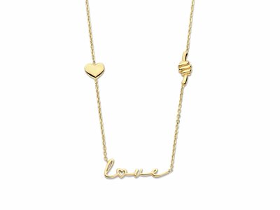 Naiomy Silver | Collier | Plaqué Or | Love | N5Q60