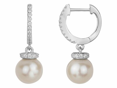 Griffe Rouge | Boucles d'Oreilles | Argent | Perle d'Eau Douce | 80400021