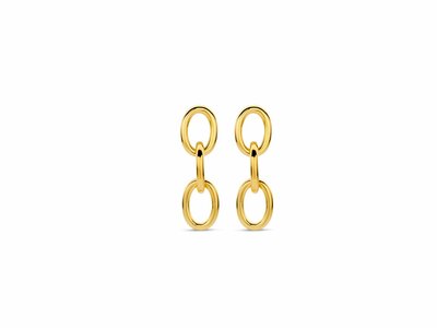 Naiomy Silver | Boucles d'Oreilles | Plaqué Or | N5Q67