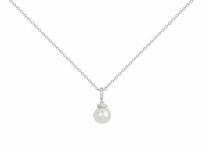 Griffe Rouge | Collier | Argent | Oxyde de Zirconium | Perle d'Eau Douce | 80700029