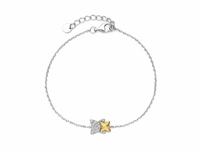 Naiomy Silver | Bracelet | Argent | Plaqué Or | Oxyde de Zirconium | N5P64