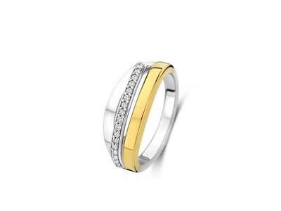 Naiomy Silver | Bague | Argent | Plaqué Or | Oxyde de Zirconium | N5M70