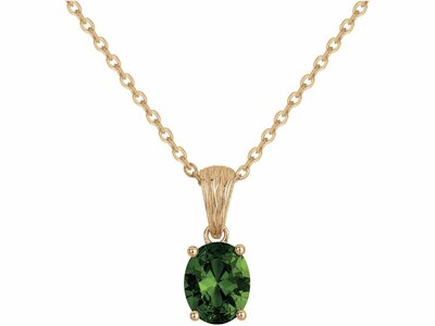 Griffe Rouge | Collier | Plaqué Or | Oxyde de Zirconium | Vert | 86700013