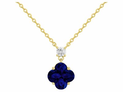 Griffe Rouge | Collier | Plaqué Or | Oxyde de Zirconium | Bleu | 86700026