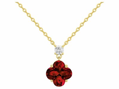 Griffe Rouge | Collier | Plaqué Or | Oxyde de Zirconium | Rouge | 86700027