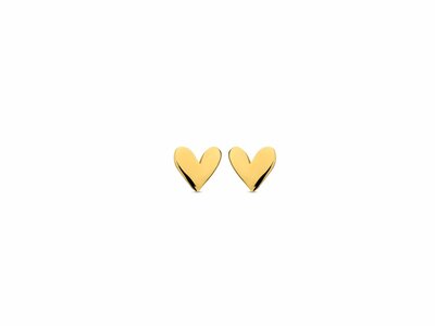 Naiomy Silver | Boucles d'Oreilles | Plaqué Or | Coeur | N5Q58