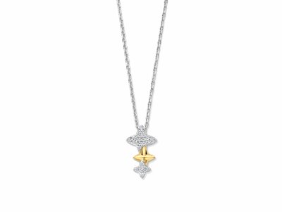 Naiomy Silver | Collier | Argent | Plaqué Or | Oxyde de Zirconium | N5P62