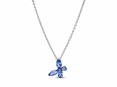 Pandora | Collier | Papillon | Cristal Bleu | 394232C01