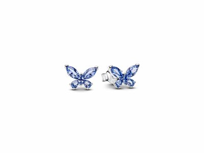 Pandora | Boucles d'Oreilles | Papillons | Cristal Bleu | 294230C01