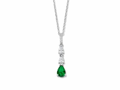 Naiomy Silver | Collier | Argent | Oxyde de Zirconium | Vert | N5L52