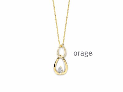 Orage | Collier | Plaqué Or | Oxyde de Zirconium | BB007
