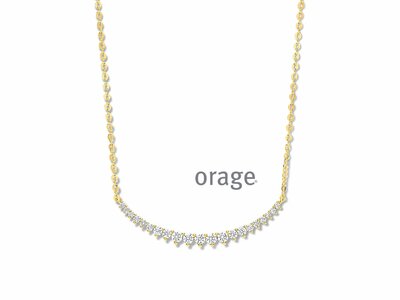 Orage | Collier | Plaqué Or | Oxyde de Zirconium | BB012