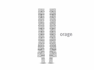 Orage | Boucles d'Oreilles | Argent | Oxyde de Zirconium | BB020