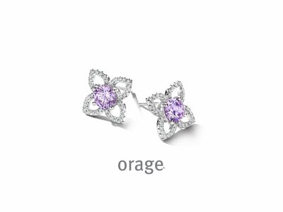 Orage | Boucles d'Oreilles | Argent | Oxyde de Zirconium | BB030