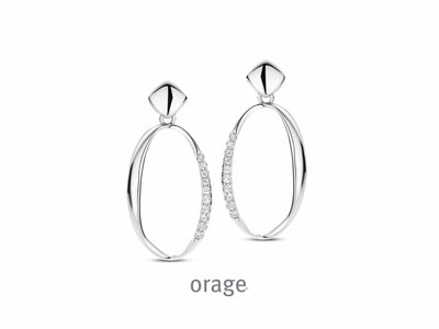 Orage | Boucles d'Oreilles | Argent | Oxyde de Zirconium | BB137