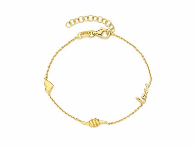 Naiomy Silver | Bracelet | Plaqué Or | Coeur | N5Q61