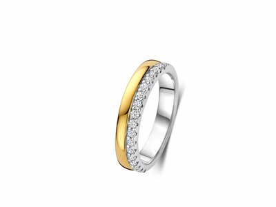 Naiomy Silver | Bague | Argent | Plaqué Or | Oxyde de Zirconium | N5M61