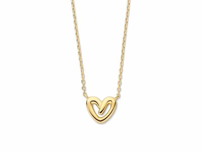 Naiomy Silver | Collier | Plaqué Or | Coeur | N5Q64