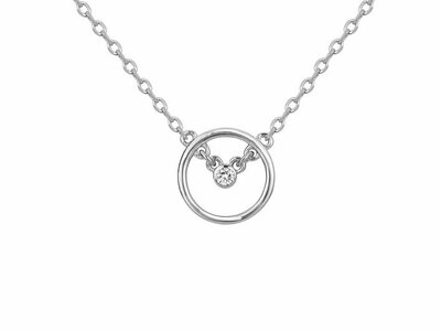 La Garçonne Diamant | Collier | Argent | Diamant 0.015ct | 20700013