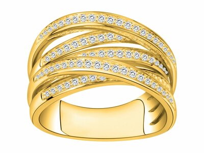 Loumya Silver | Bague | Plaqué Or | Oxyde de Zirconium | 76100028