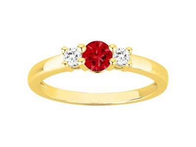 Loumya Silver | Bague | Plaqué Or | Oxyde de Zirconium | Spinelle Synthétique | 76100296