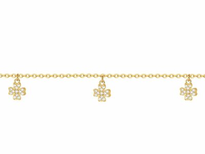 Loumya Silver | Bague | Plaqué Or | Oxyde de Zirconium | Trèfles | 76300261