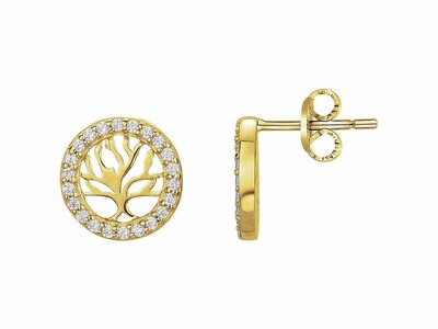 Loumya Silver | Boucles d'Oreilles | Plaqué Or | Oxyde de Zirconium | 76400406