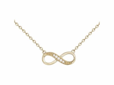 Loumya Silver | Collier | Plaqué Or | Oxyde de Zirconium | Infini | 76700406