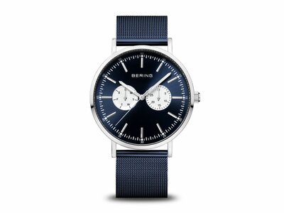 Bering | Homme | Quartz | Classique | Milanais Bleu | 40mm | 14240-300