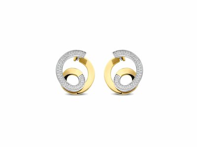 Ti Sento | Boucles d'Oreilles | Plaqué Or | Oxyde de Zirconium | 78040ZY