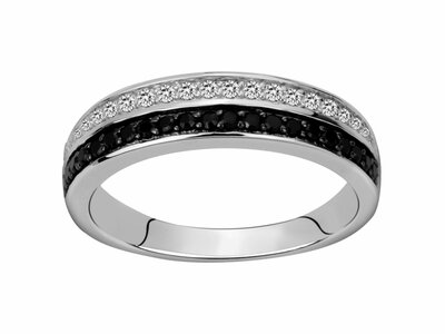 Loumya Silver | Bague | Argent | Oxyde de Zirconium | Noir | 70100157